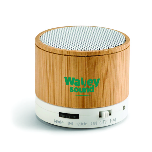 Caixa de Som em Bambu Personalizada Caixa de Som em Bambu Personalizada
