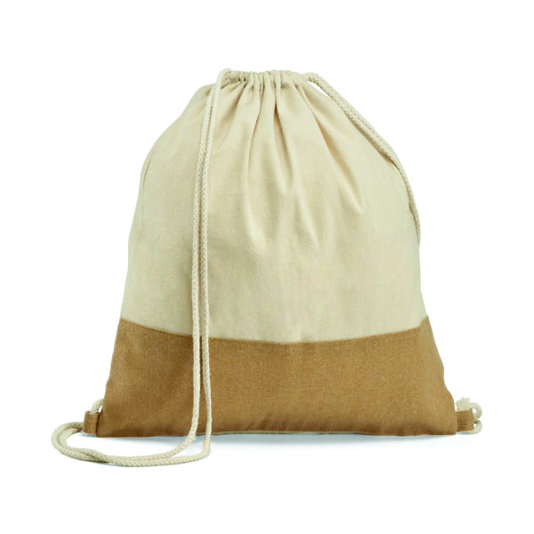 Mochila Saco de Algodão e Juta Personalizada Mochila Saco de Algodão e Juta Personalizada