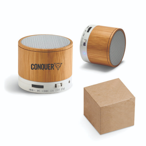 Caixa de Som Bambu Personalizada Caixa de Som Bambu Personalizada