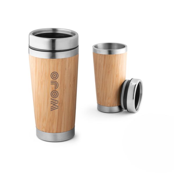 Copo em Bambu e Inox Personalizado Copo em Bambu e Inox Personalizado