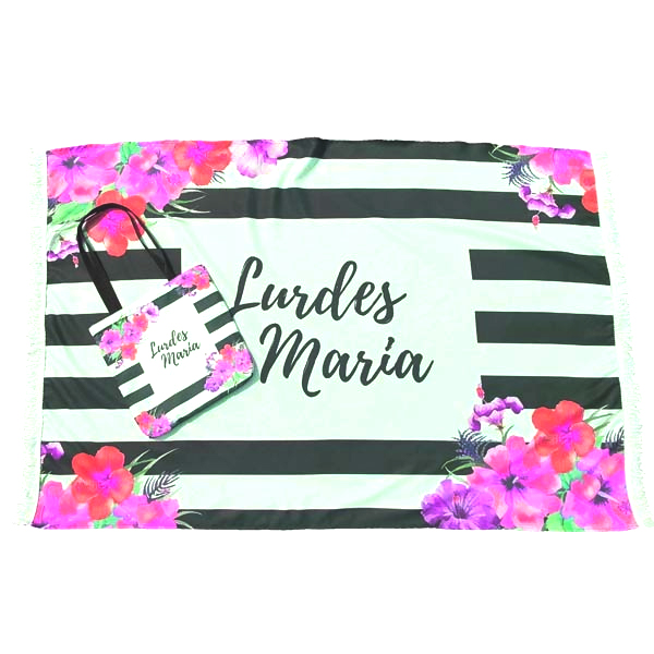Canga e Bolsa de Praia Personalizada Canga e Bolsa de Praia Personalizada
