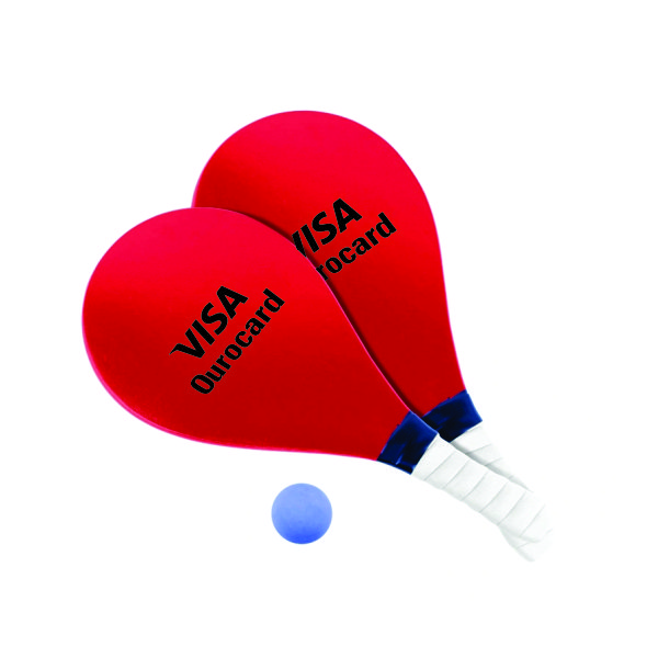 Kit Frescobol Laqueado Personalizada Kit Frescobol Laqueado Personalizada