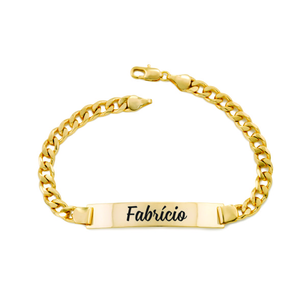 Pulseira masculina personalizada com nome Pulseira masculina personalizada com nome