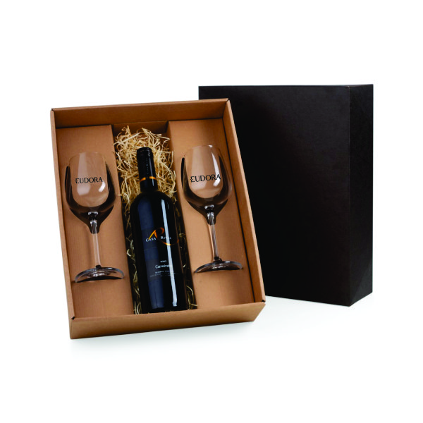 Kit vinho com taças personalizadas Kit vinho com taças personalizadas