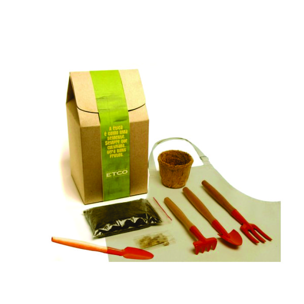 Mini Kit Plantio Ecológico Personalizado Mini Kit Plantio Ecológico Personalizado