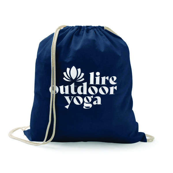 Mochila Saco em Algodão Reciclado Personalizado Mochila Saco em Algodão Reciclado Personalizado