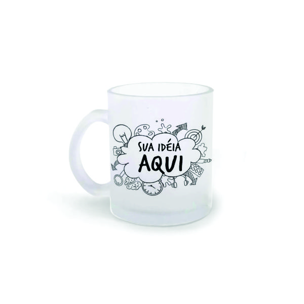 Caneca de vidro personalizada Caneca de vidro personalizada