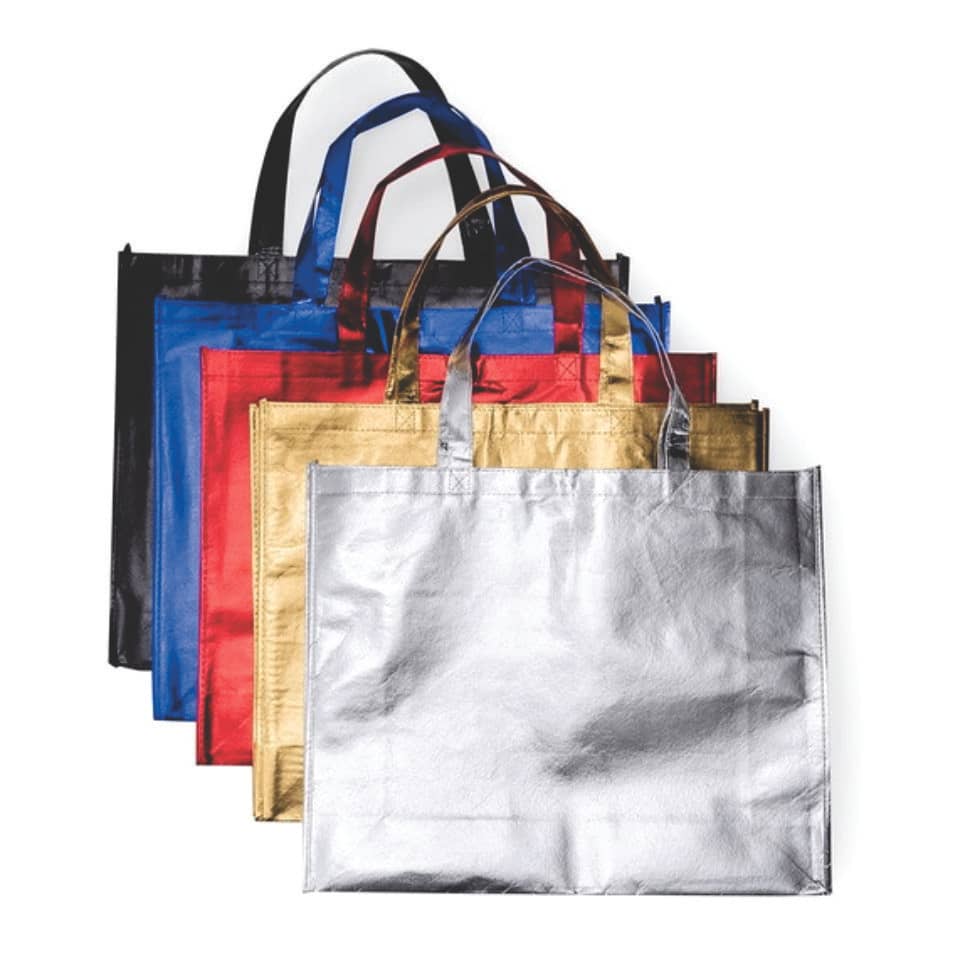 20 Sacolas Personalizadas em Tnt Metalizado