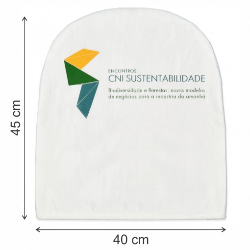 Capa de encosto de cadeira personalizada