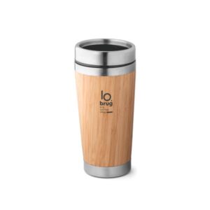 Caneca Térmica de Madeira Viagem